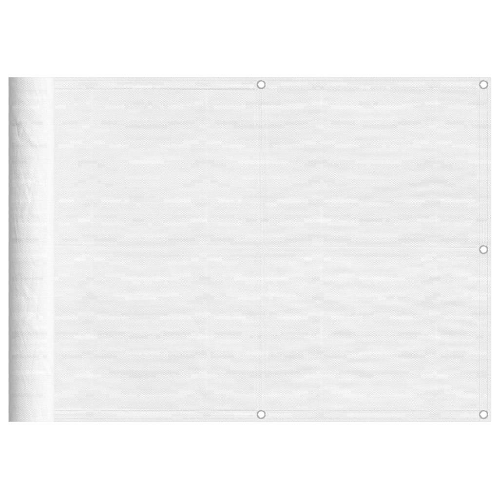 altanafskærmning 75x800 cm 100 % polyester hvid