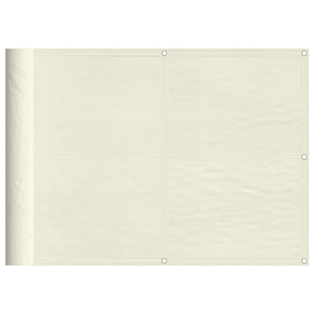 altanafskærmning 75x1000 cm 100 % polyester cremefarvet