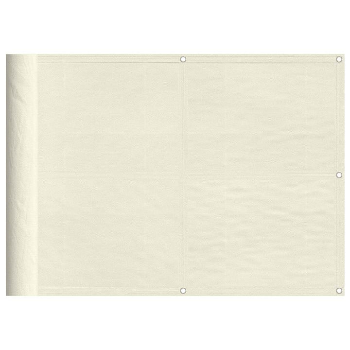 altanafskærmning 75x1000 cm 100 % polyester cremefarvet