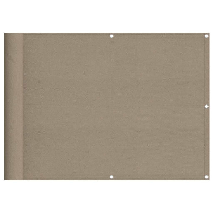 altanafskærmning 75x700 cm 100 % polyester gråbrun