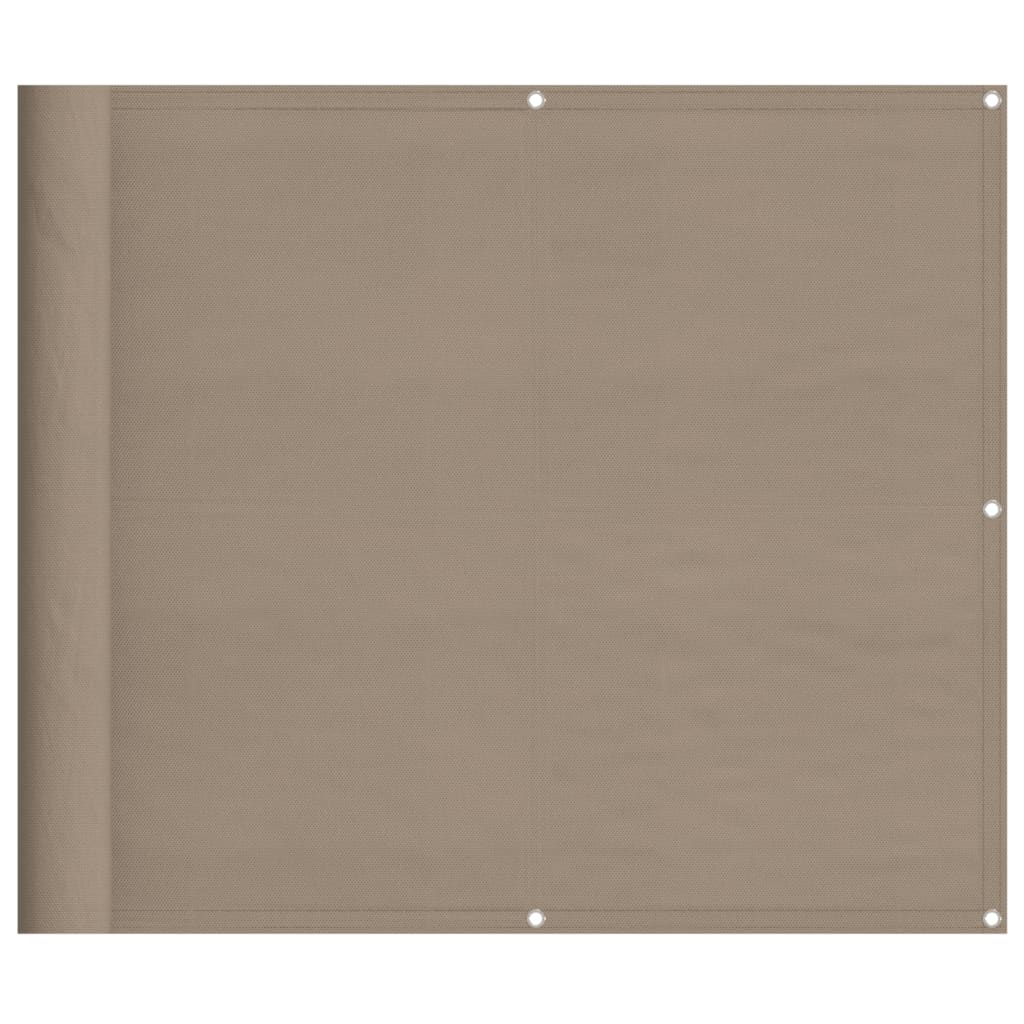altanafskærmning 90x1000 cm 100 % polyester gråbrun