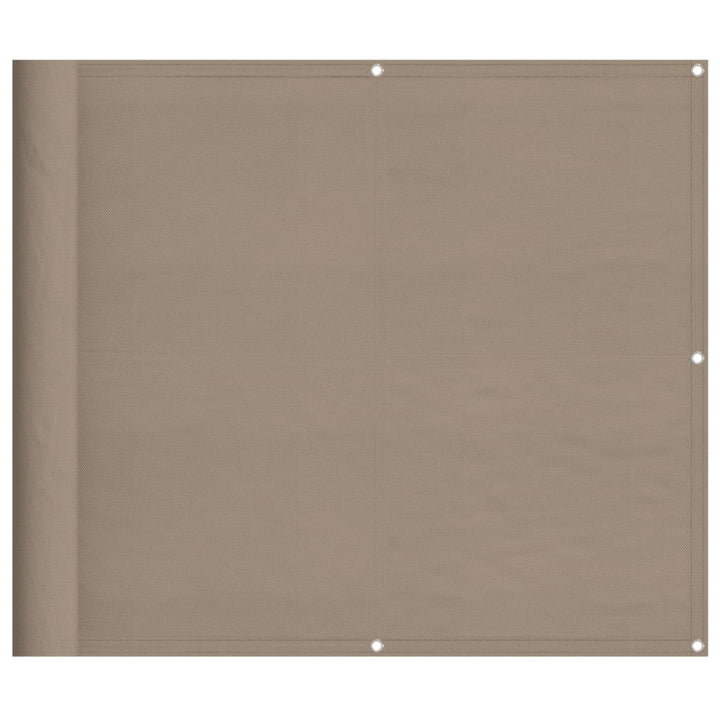 altanafskærmning 90x1000 cm 100 % polyester gråbrun
