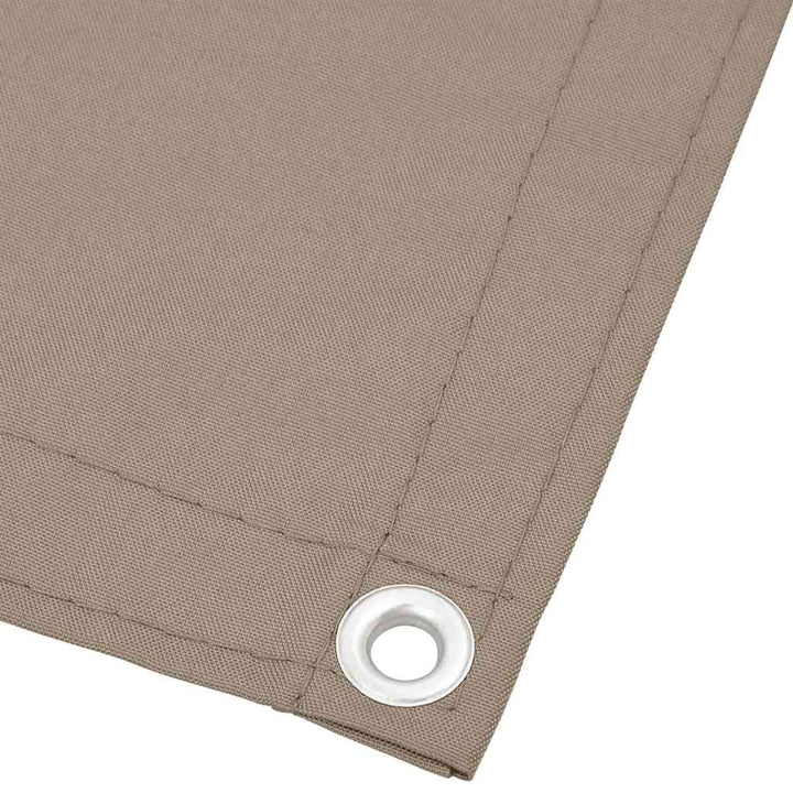 altanafskærmning 120x700 cm 100 % polyester gråbrun
