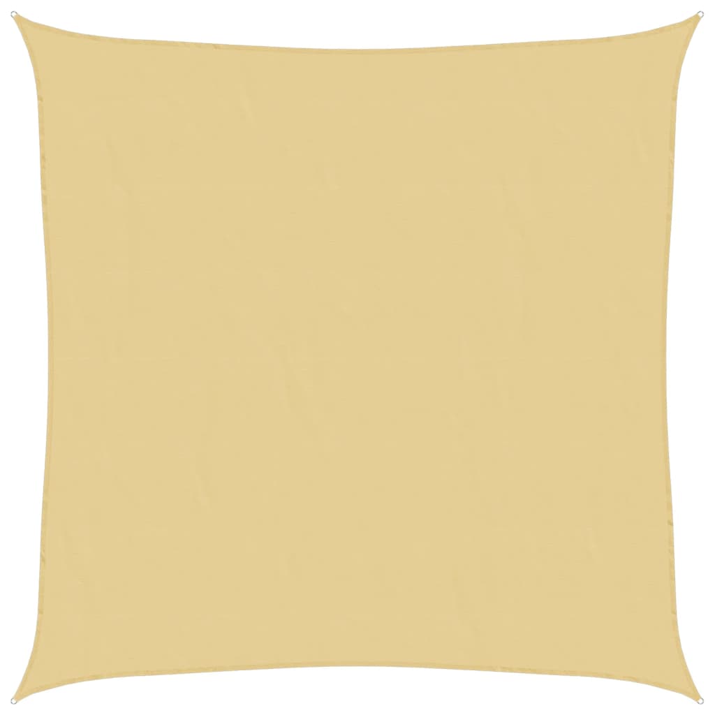 solsejl 2x2 m 100 % polyesterstof sandfarvet