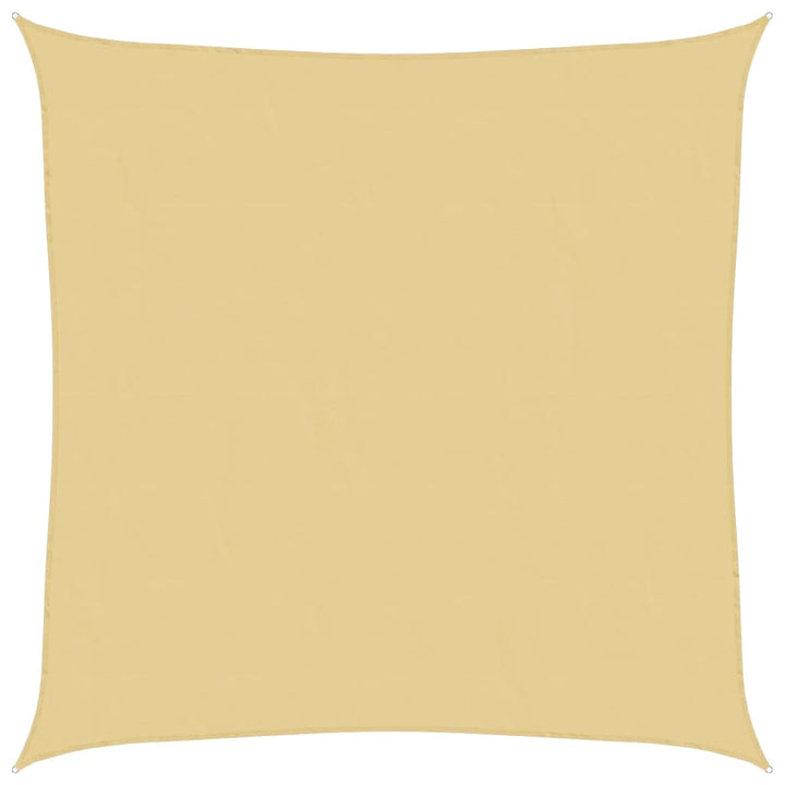 solsejl 2x2 m 100 % polyesterstof sandfarvet