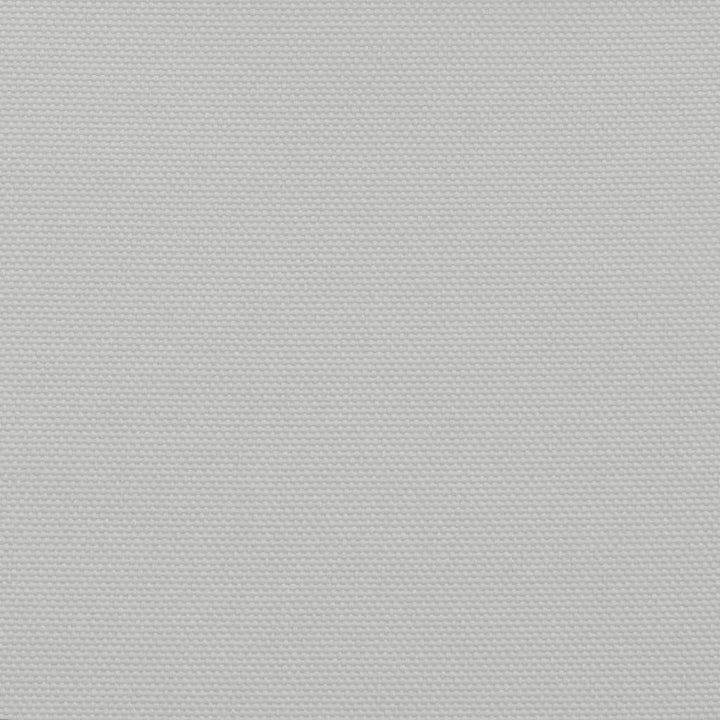 solsejl 6x4 m 100 % polyesterstof lysegrå