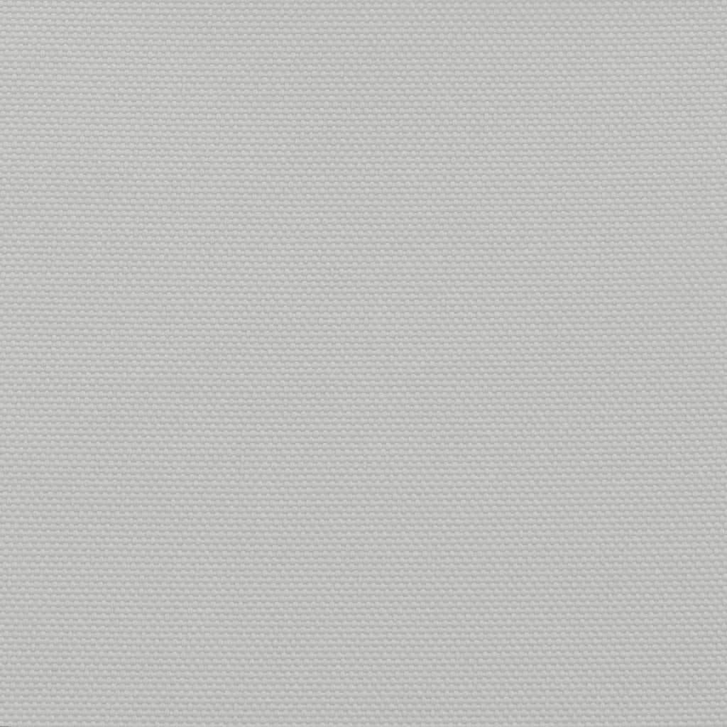 solsejl 6x5 m 100 % polyesterstof lysegrå