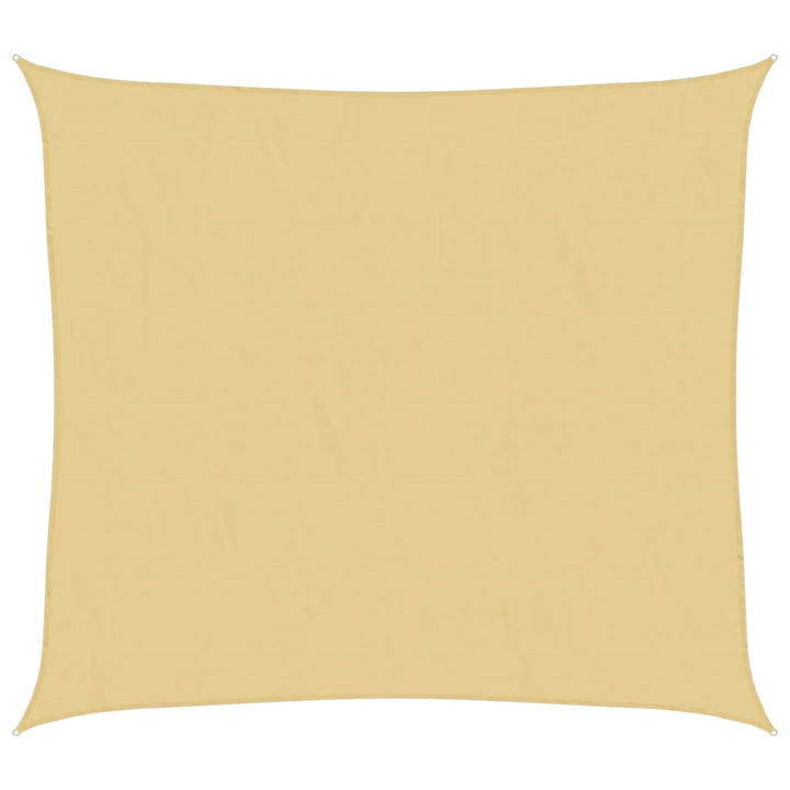 solsejl 3x2,5 m 100 % polyesterstof sandfarvet