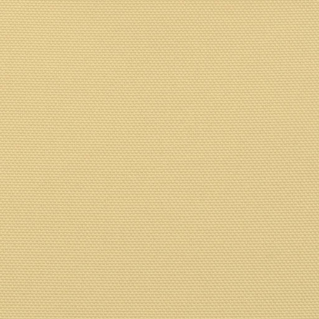 solsejl 6x5 m 100 % polyesterstof sandfarvet
