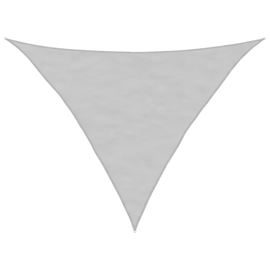solsejl 2,5x2,5x3,5 m 100 % polyesterstof lysegrå