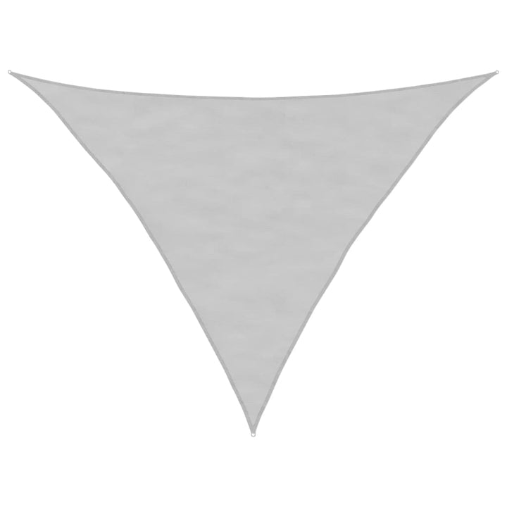 solsejl 2,5x2,5x3,5 m 100 % polyesterstof lysegrå