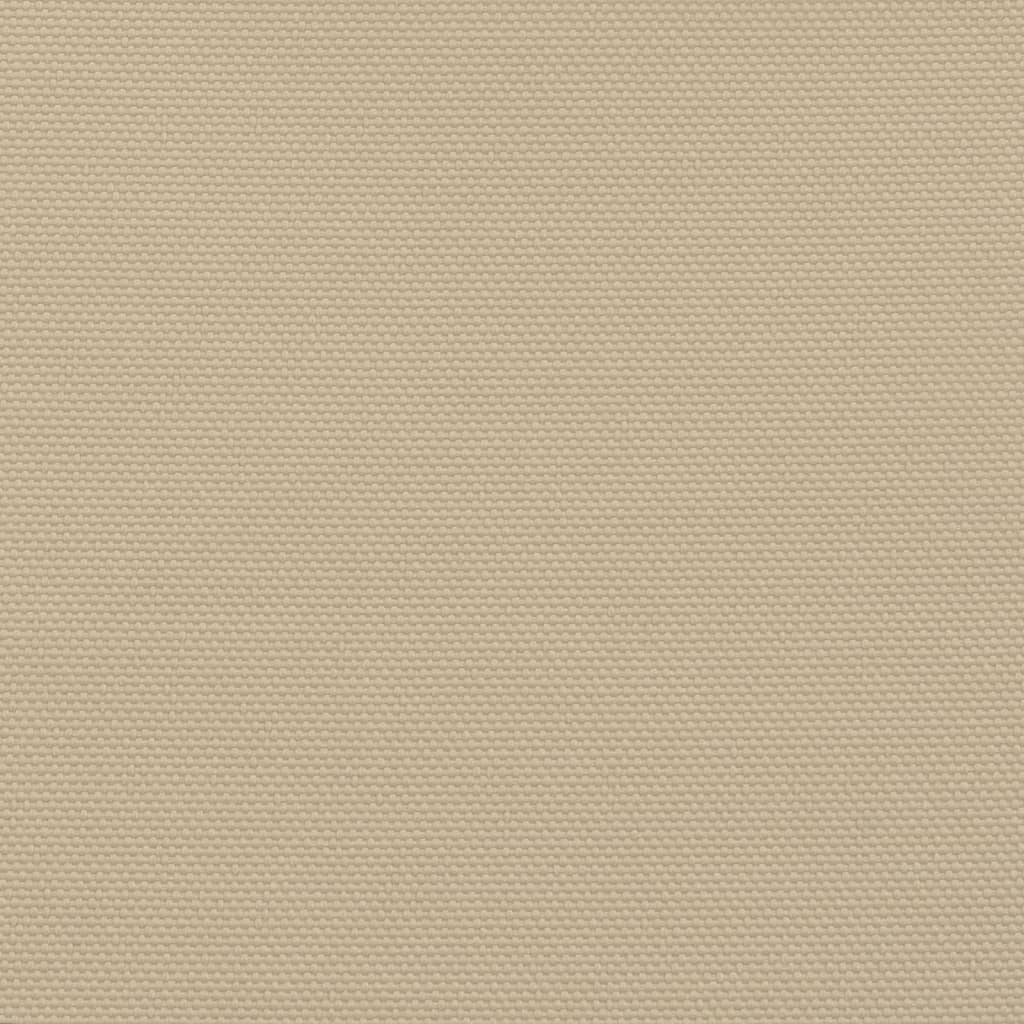 solsejl 7x5x5 m 100 % polyesterstof beige