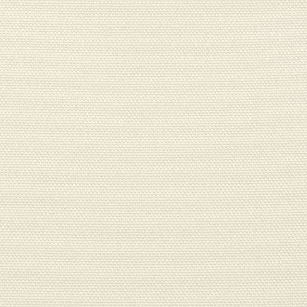 solsejl 2x2x2 m 100 % polyesterstof cremefarvet