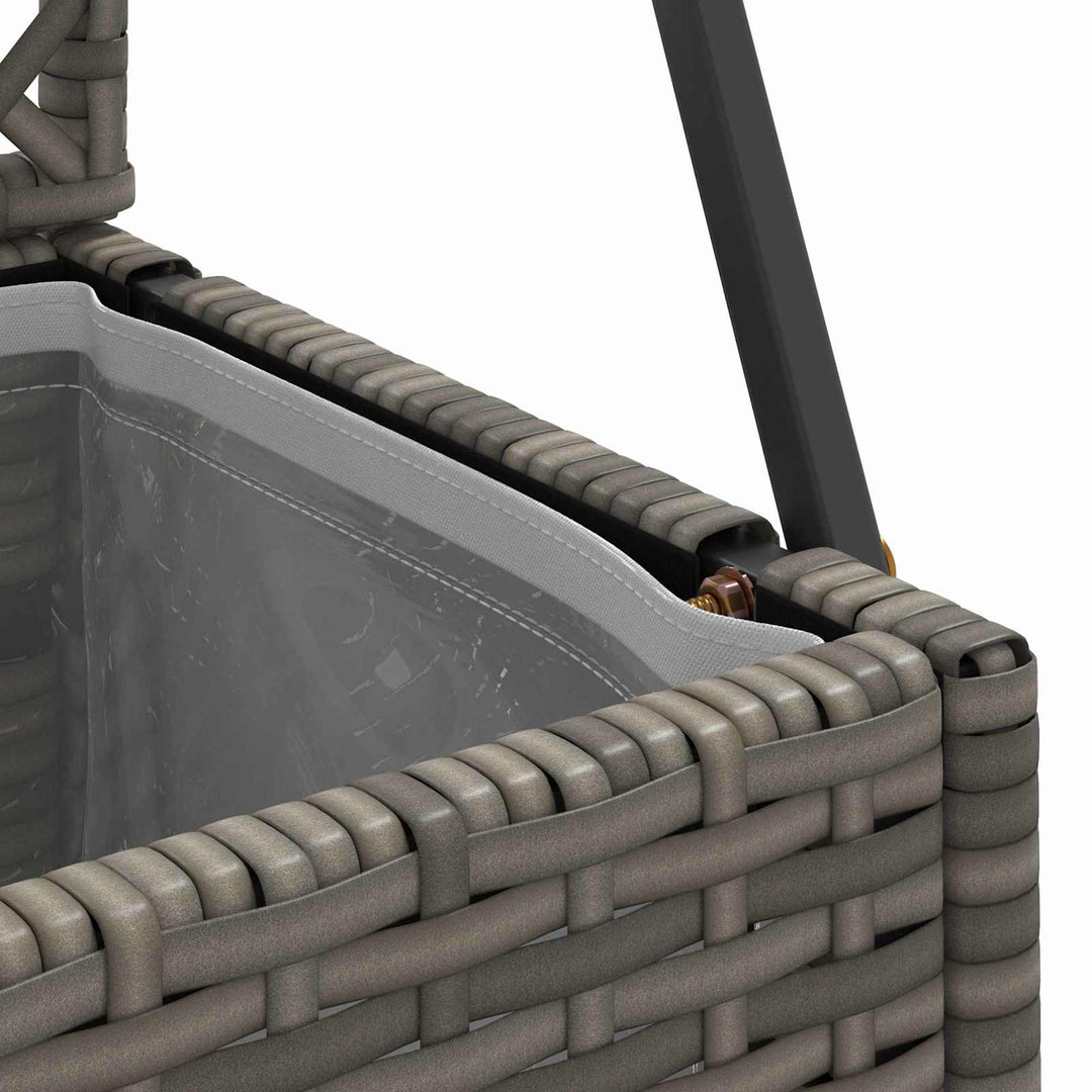 Have Trellis Planter Grå 105 x 30 x 170 cm Metal