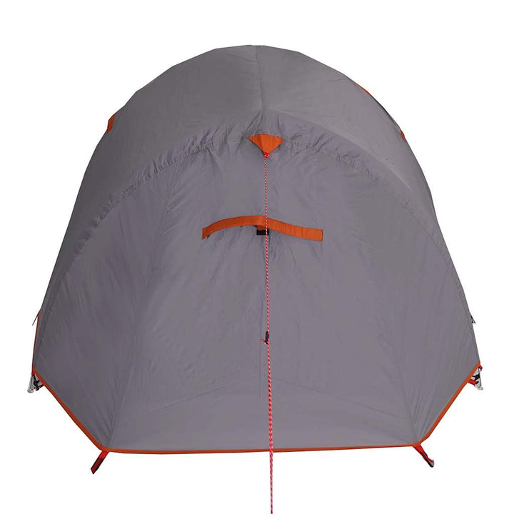 2-personers campingtelt vandtæt grå og orange
