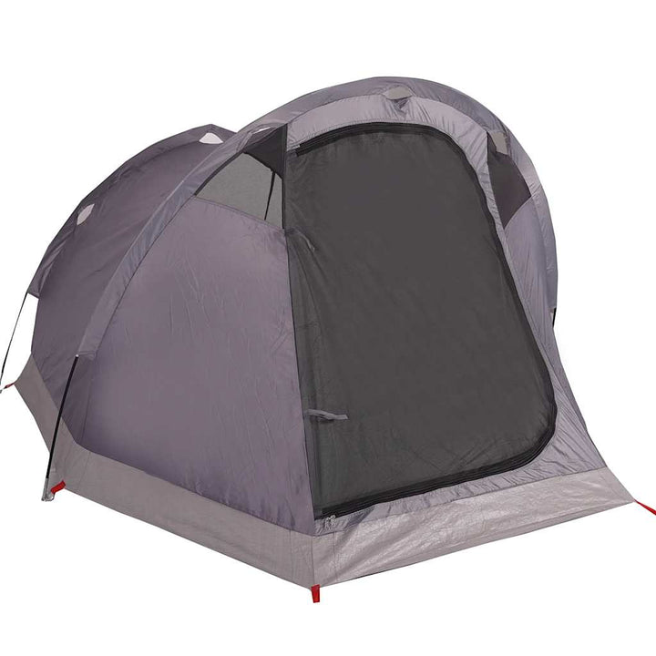 2-personers campingtelt vandtæt grå og orange