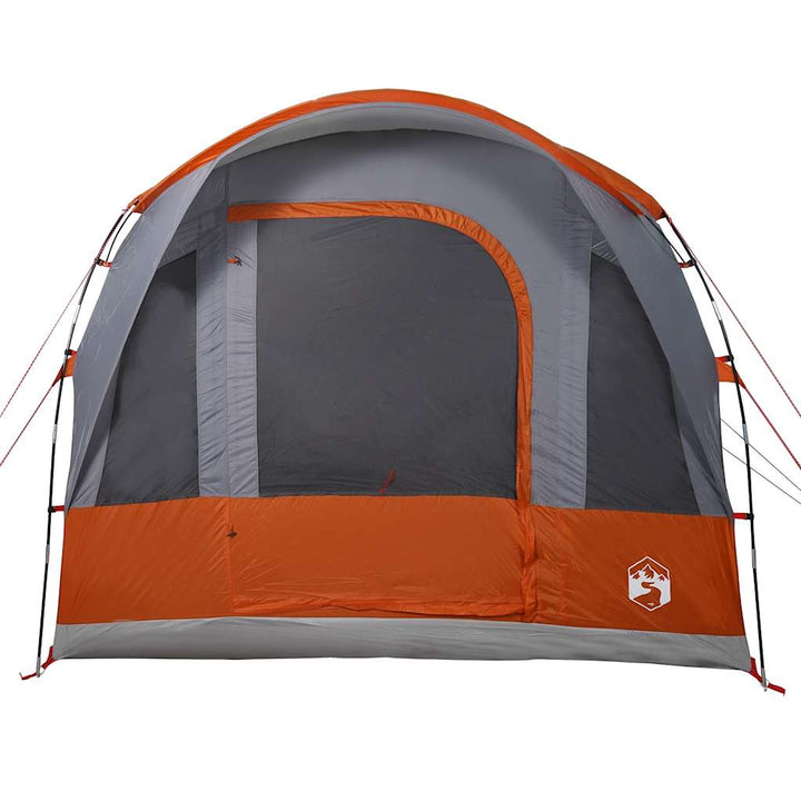 3-personers campingtelt vandtæt grå og orange