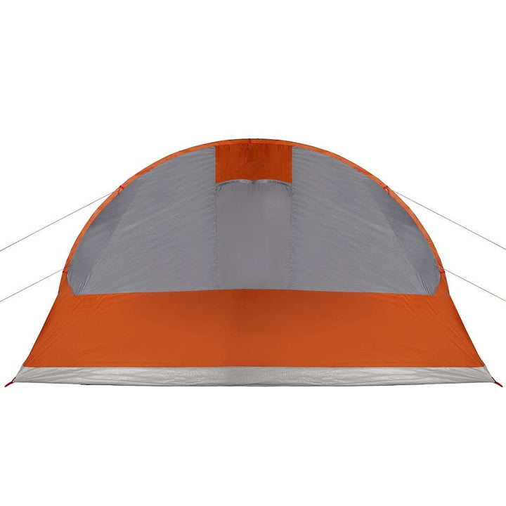 7-personers campingtelt vandtæt grå og orange