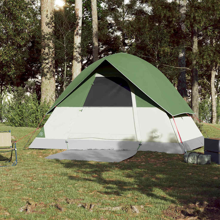 3-personers campingtelt vandtæt kuppel grøn