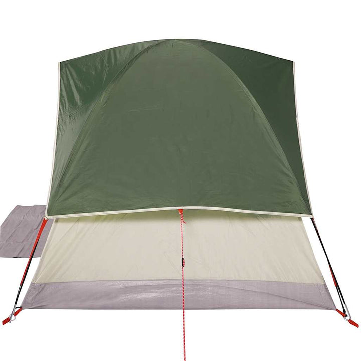 3-personers campingtelt vandtæt kuppel grøn