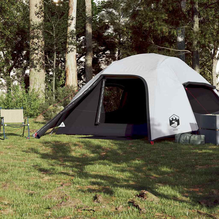 4-personers campingtelt vandtæt mørklægningsstof hvid