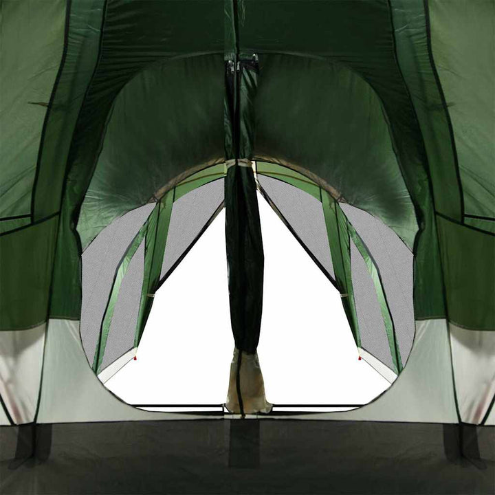 8-personers campingtelt vandtæt grøn