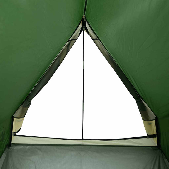 2-personers campingtelt A-stel vandtæt grøn