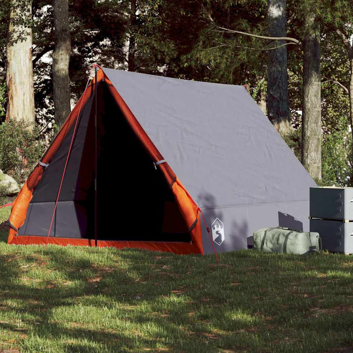 2-personers campingtelt A-stel vandtæt grå