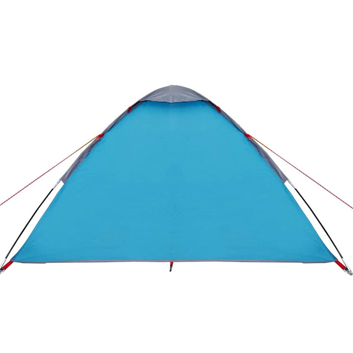 4-personers campingtelt vandtæt blå