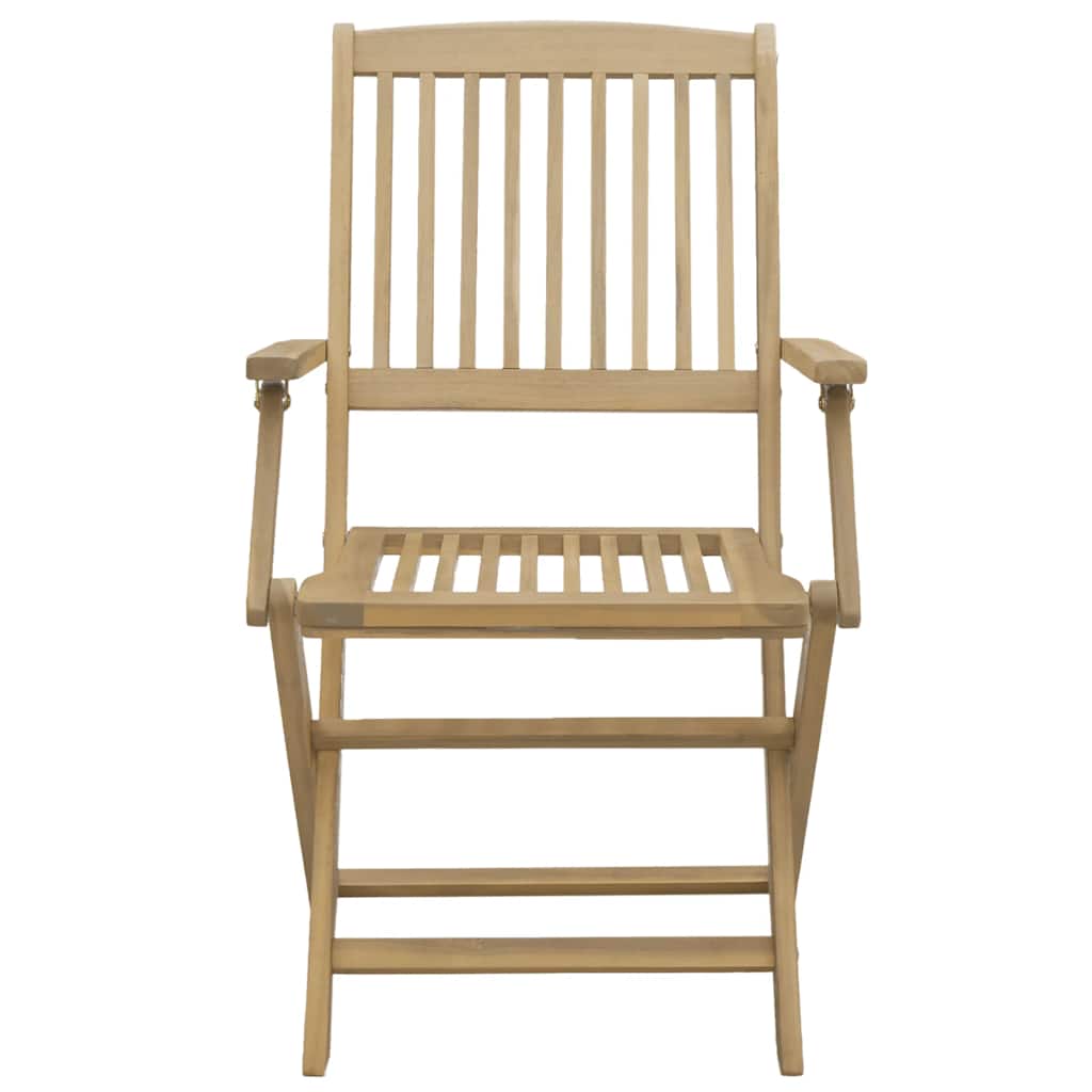 foldbare havestole 4 stk. 54x61x88 cm massivt akacietræ