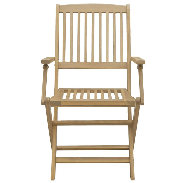 foldbare havestole 4 stk. 54x61x88 cm massivt akacietræ