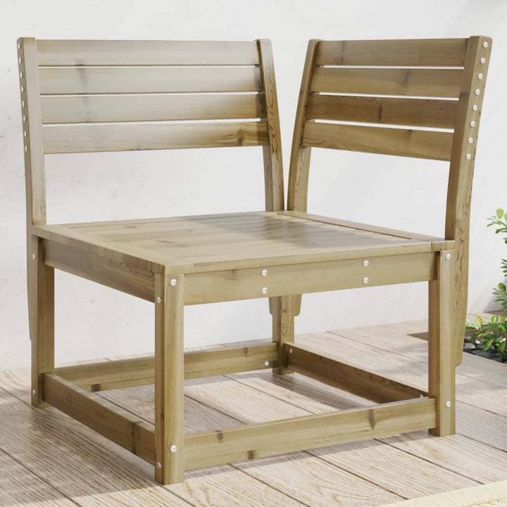 hjørnemodul til havesofa 73x73x78 cm imprægneret fyrretræ