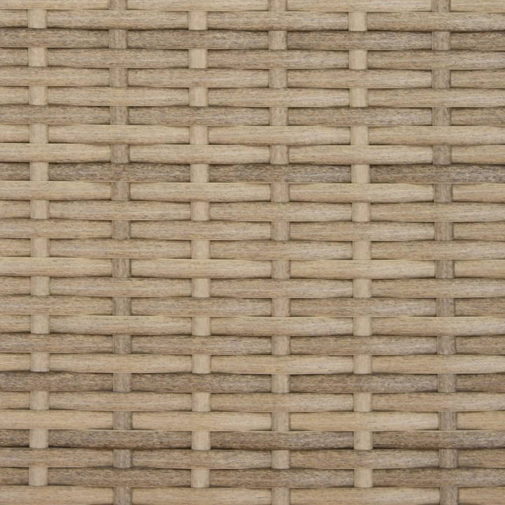 liggestole 2 stk. med bord beige polyrattan