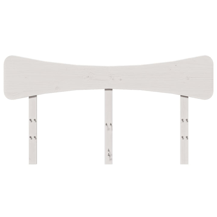 sengegavl 160 cm massivt fyrretræ hvid