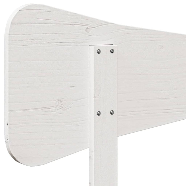 sengegavl 160 cm massivt fyrretræ hvid
