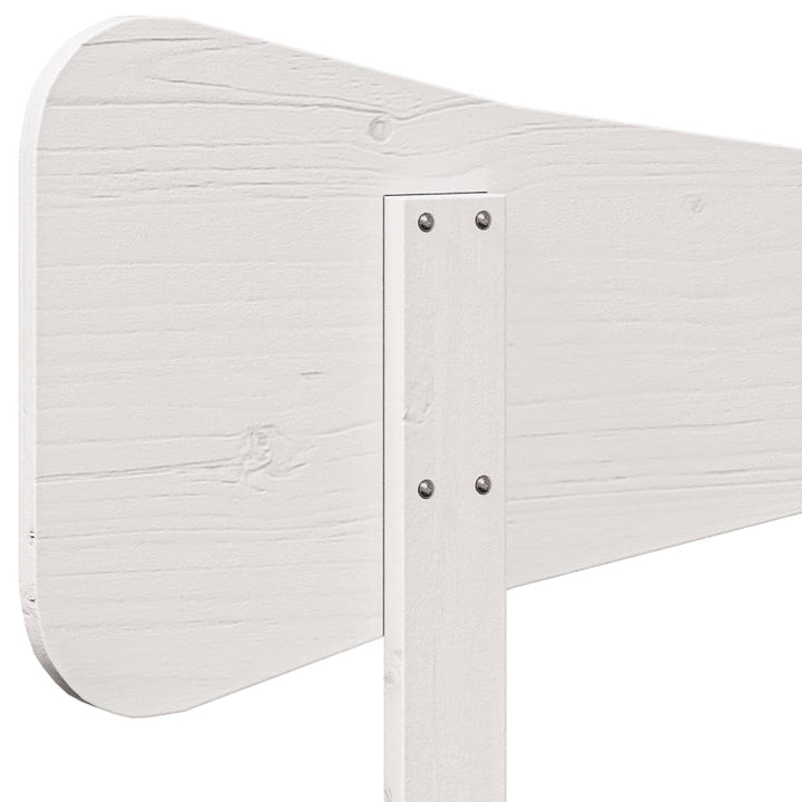 sengegavl 140 cm massivt fyrretræ hvid