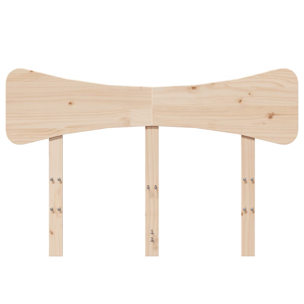sengegavl 135 cm massivt fyrretræ