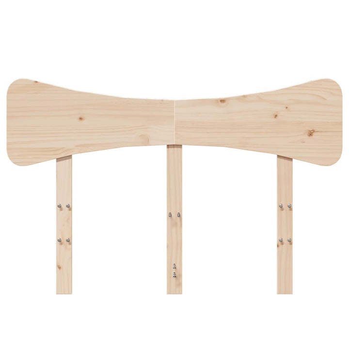 sengegavl 135 cm massivt fyrretræ