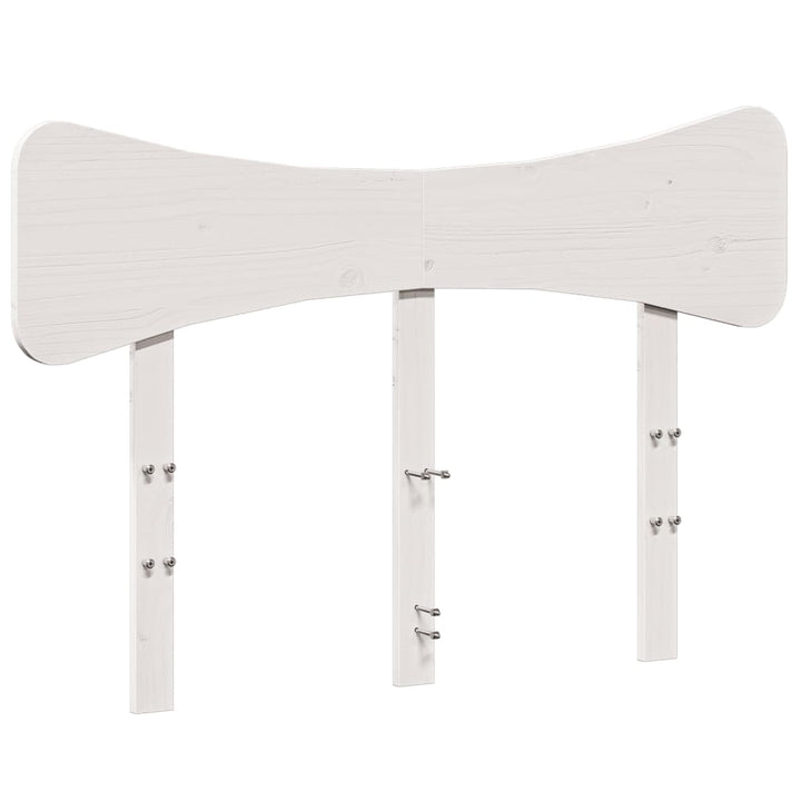 sengegavl 135 cm massivt fyrretræ hvid