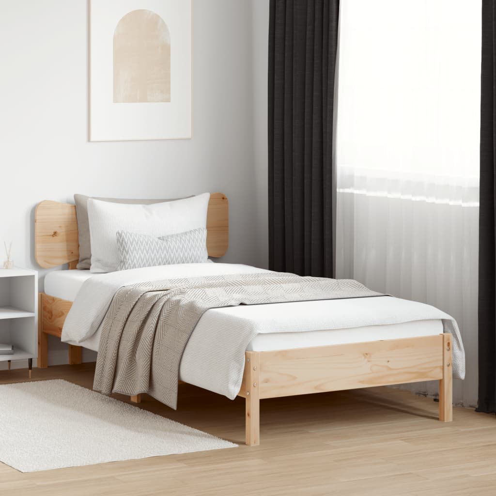 sengegavl 100 cm massivt fyrretræ