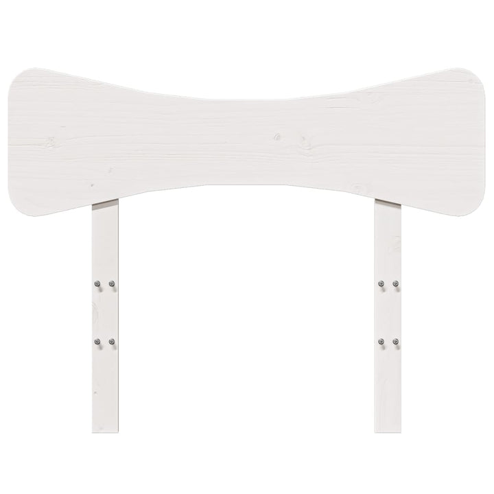 sengegavl 90 cm massivt fyrretræ hvid
