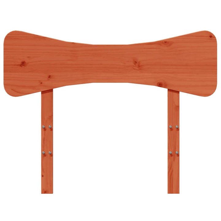 sengegavl 90 cm massivt fyrretræ gyldenbrun