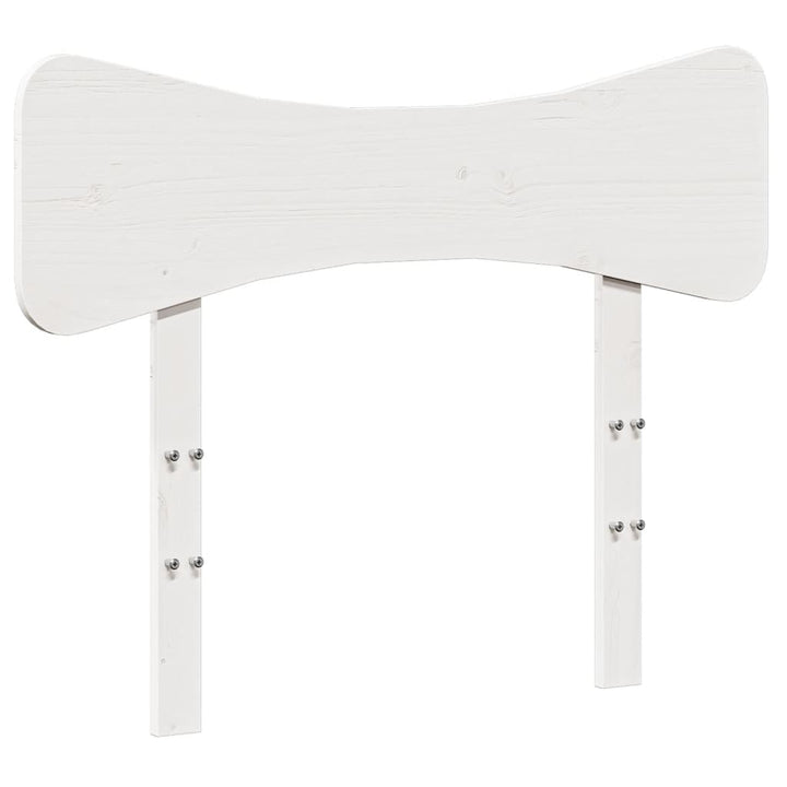sengegavl 75 cm massivt fyrretræ hvid