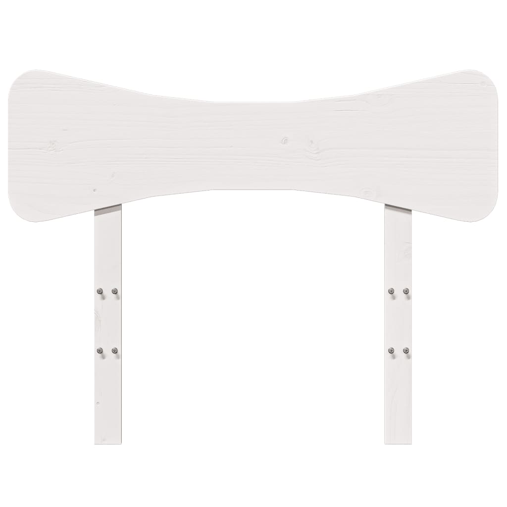 sengegavl 75 cm massivt fyrretræ hvid