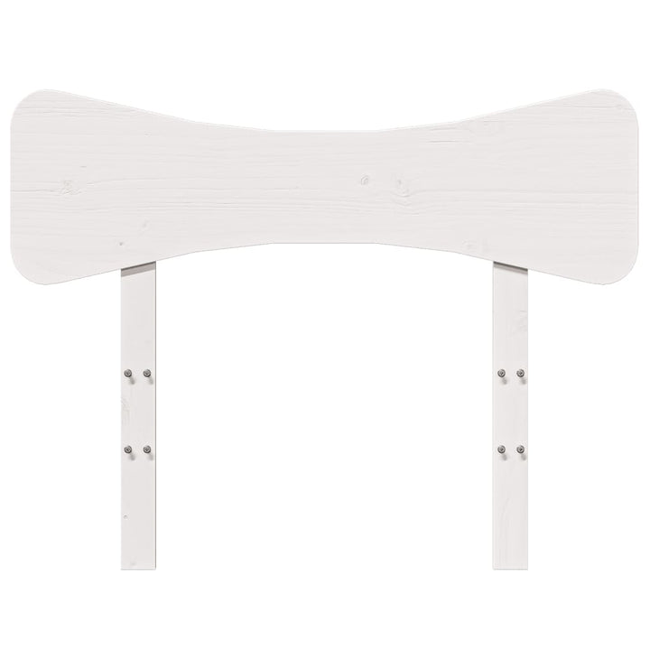 sengegavl 75 cm massivt fyrretræ hvid