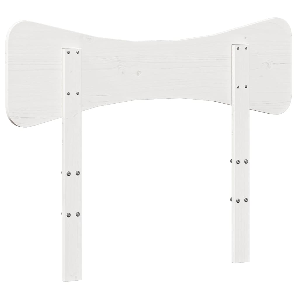 sengegavl 75 cm massivt fyrretræ hvid