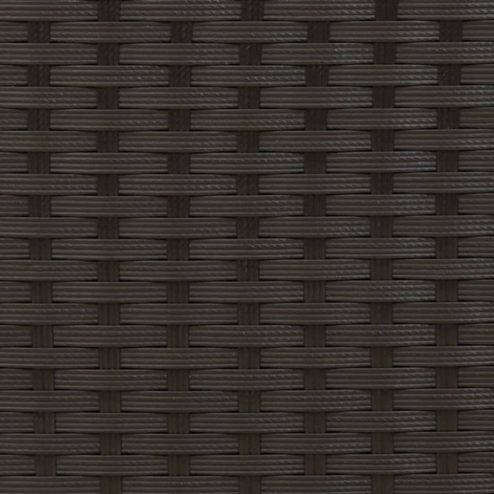 loungesofa med baldakin og hynder polyrattan sort