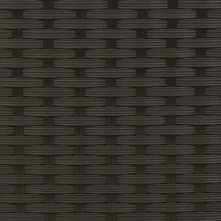 loungesofa med hynder polyrattan sort