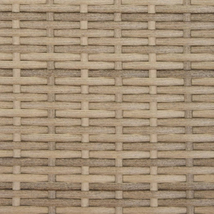loungesofa med hynder polyrattan beige