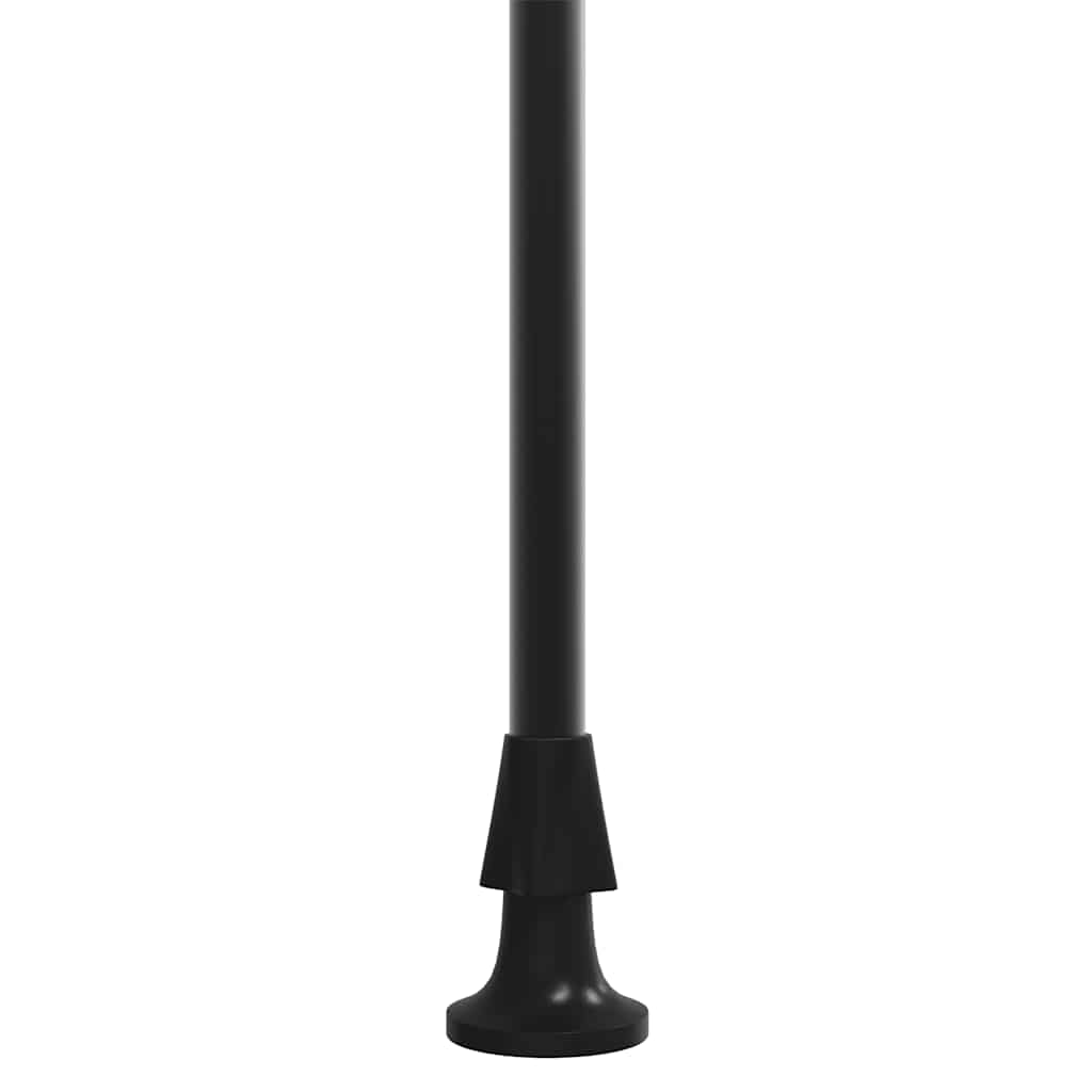 markise 350x150 cm sammenrullelig stof og stål antracitgrå